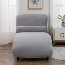 Chaise Lounge Cover Velvet Luxury Slipcovers for Living Room Indoor Stretch Slipcover for Chaise Lounge Ultra Soft Machine Washable
