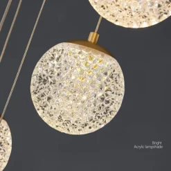 Chandelier LED Pendant Light Globe Design Cluster Design Copper Formal Style Modern 10 15 20 Heads 220-240V 110-120V