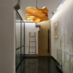 Chandeliers 45/60cm Wood Unique Flower Design Pendant Lighting E27 Ceiling Light Fixture Fixtures for Dining Room Kitchen Living Room Bedroom 110-240V