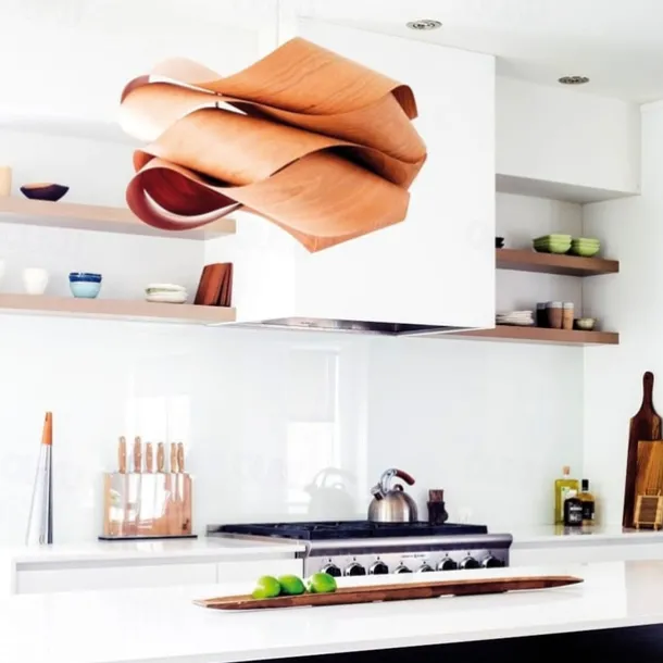 Chandeliers 45/60cm Wood Unique Flower Design Pendant Lighting E27 Ceiling Light Fixture Fixtures for Dining Room Kitchen Living Room Bedroom 110-240V