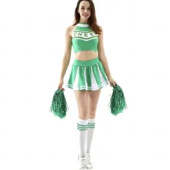 Cheerleader Halloween Cosplay Costume Party Costume Masquerade Carnival Costume Outfits Adults' Women's Masquerade Mardi Gras Performance Party Halloween Easy Halloween Costumes Dress Up