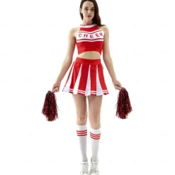 Cheerleader Halloween Cosplay Costume Party Costume Masquerade Carnival Costume Outfits Adults' Women's Masquerade Mardi Gras Performance Party Halloween Easy Halloween Costumes Dress Up