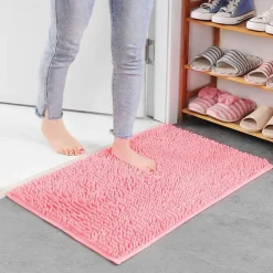 Chenille Bath Mat Non-slip Bathroom Rug,Anti-slip Floor Mats Door Mat Anti-slip Bathroom Rug Kitchen Carpets Doormats Floor Mat For Living Room,Bathroom