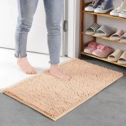 Chenille Bath Mat Non-slip Bathroom Rug,Anti-slip Floor Mats Door Mat Anti-slip Bathroom Rug Kitchen Carpets Doormats Floor Mat For Living Room,Bathroom