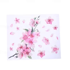 Cherry Blossom Floral Car Stickers Love Pink Car Tuning Styling Accessories