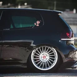 Cherry Blossom Floral Car Stickers Love Pink Car Tuning Styling Accessories