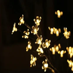 Cherry Blossom Tree Landscape Lighting Home Garden Decoration Wedding Birthday Christmas Festival Party Indoor Outdoor Warm White