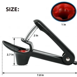 Cherry Pitter - Stainless Steel Cherries Corer Pitter Tool with Hand-held Push Design, Save Time & Space for Making Cherry Jam with Lock Design
