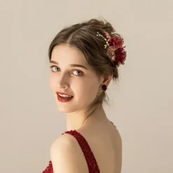 Chiffon / Alloy Hair Combs / Headdress with Floral / Metal 1pc Wedding / Party / Evening Headpiece