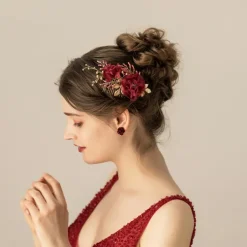 Chiffon / Alloy Hair Combs / Headdress with Floral / Metal 1pc Wedding / Party / Evening Headpiece