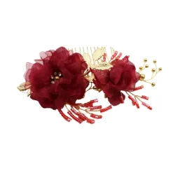 Chiffon / Alloy Hair Combs / Headdress with Floral / Metal 1pc Wedding / Party / Evening Headpiece