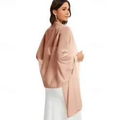 Chiffon Shawls and Wraps for Evening Dresses Women Elegant Soft Scarf Bridal Scarve Wedding Stole