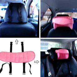 Child Head Support For Car Seats -Safe Head & Neck Pillow Support Solution For Front Facing Car Seats And High Back Boosters Baby & Kids