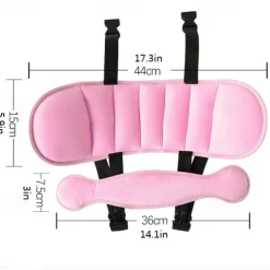 Child Head Support For Car Seats -Safe Head & Neck Pillow Support Solution For Front Facing Car Seats And High Back Boosters Baby & Kids