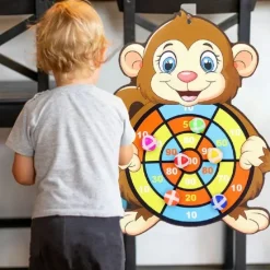 Children Cartoon Animal Dart Board Sticky Ball Rabbit Family Interactive Educational Toy Festival Gift for Christmas Gifts
