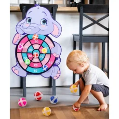 Children Cartoon Animal Dart Board Sticky Ball Rabbit Family Interactive Educational Toy Festival Gift for Christmas Gifts