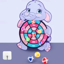 Children Cartoon Animal Dart Board Sticky Ball Rabbit Family Interactive Educational Toy Festival Gift for Christmas Gifts
