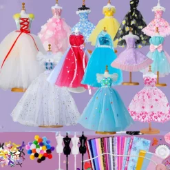 Children's Clothing Design DIY Doll Clothing Kindergarten Handicraft Class Creative Material Pack Clothing Fabric Tailor