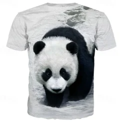 Children's Day Boys 3D Animal Color Block Cat T shirt Tee Short Sleeve 3D Print Summer Active Cute Basic Polyester Spandex Kids Toddler