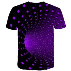 Children's Day Boys 3D Graphic Optical Illusion T shirt Tee Short Sleeve 3D Print Summer Sports Streetwear Punk & Gothic Polyester Kids 3-12 Years Daily