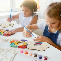 Children's Outdoor Bird Feeder DIY Wooden Graffiti Feeder Outdoor Toy Set Suitable for Boys and Girls