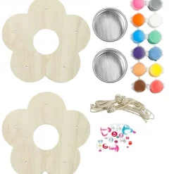 Children's Outdoor Bird Feeder DIY Wooden Graffiti Feeder Outdoor Toy Set Suitable for Boys and Girls