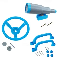 Children's toy set combination round steering wheel plastic telescope sounding horn bell toy accessories