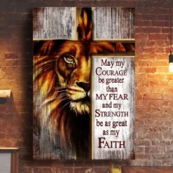 Christian Wall Art Canvas Lion of Judah Prints and Posters Pictures Decorative Fabric Painting For Living Room Pictures No Frame