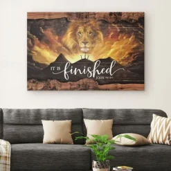 Christian Wall Art Canvas Jesus Lion Easter Prints and Posters Pictures Decorative Fabric Painting For Living Room Pictures No Frame