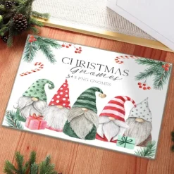 Christmas Door Mat, Christmas Welcome Rug For Front Door Decoration, Bathroom Carpet Foot Pad Rug Entryway Decor