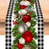 Christmas Table Runner Festive Holiday Table Decor Adds Seasonal Charm to Your Dining or Coffee Table Perfect for Christmas Gatherings and Winter Celebrations