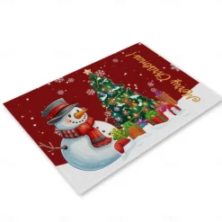 Christmas Table Runner Festive Holiday Table Decor Adds Seasonal Charm to Your Dining or Coffee Table Perfect for Christmas Gatherings and Winter Celebrations