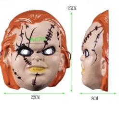 Chucky Halloween Mask Halloween Props Chucky Scary Costume Adults' Men's Halloween Carnival Easy Halloween Costumes Dress Up