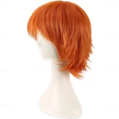 Chucky Orange Short Cosplay Wig Bride of Chucky Heat Resistant Cosplay Wigs Halloween Wigs