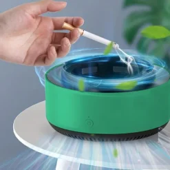 Cigarette Ashtray Air Purifier For Inhaling Tobacco Odor, Smart Remove Secondhand Tobacco Odor Removal Indoor Living Room Office Car