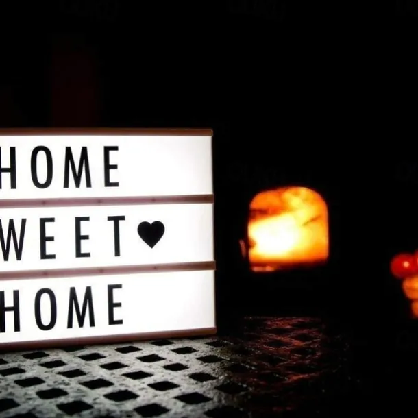 Cinema Light Box with 119 Letters Symbols A4 Size Cinematic Light Up Sign Personalized DIY LED Letter Lamp for Chirstmas Photo Shoots Birthday Party Home Decor