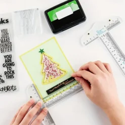 Clear Acrylic T-Square Ruler Crafting and Precision Drawing 6 inch Clear Measuerments Ruler Handtool