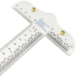 Clear Acrylic T-Square Ruler Crafting and Precision Drawing 6 inch Clear Measuerments Ruler Handtool