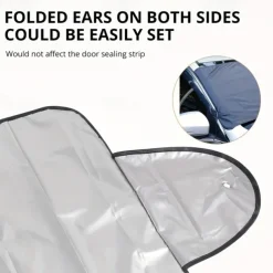 Cling Magnetic Winter Car Snow Cover Foldable Car Windshield Cover Sunshade Cover Easy to Enstall