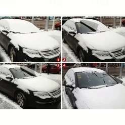Cling Magnetic Winter Car Snow Cover Foldable Car Windshield Cover Sunshade Cover Easy to Enstall