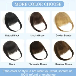 Clip in Bangs for Women 100% Hair Extensions French Bangs Fring with Temples Hairpieces Clip on French Bangs Flat Bangs Clip Curved Bangs for Daily Wear