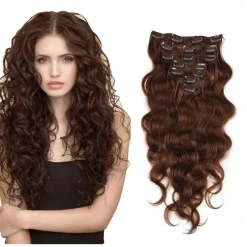 Clip In Hair Extensions Human Hair 7 pieces Pack Body Wave 14-22 inch Hair Extensions