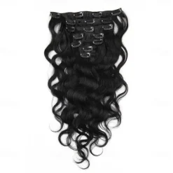 Clip In Hair Extensions Human Hair 7 pieces Pack Body Wave 14-22 inch Hair Extensions