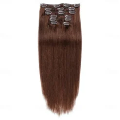 Clip In Hair Extensions Remy Human Hair Clip On Hair Extensions 7 Pcs 100 g Pack Straight Blonde 14-24 inch Hair Extensions