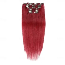 Clip In Hair Extensions Remy Human Hair Clip On Hair Extensions 7 Pcs 100 g Pack Straight Blonde 14-24 inch Hair Extensions