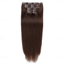 Clip In Hair Extensions Remy Human Hair Clip On Hair Extensions 7 Pcs 100 g Pack Straight Blonde 14-24 inch Hair Extensions
