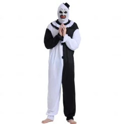 Clown Killer Clown Halloween Mask Jumpsuit Full Head Terrifier Scary Costume Kid's Adults' Men's Boys' Halloween Carnival Easy Halloween Costumes Dress Up