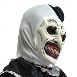 Clown Killer Clown Halloween Mask Jumpsuit Full Head Terrifier Scary Costume Kid's Adults' Men's Boys' Halloween Carnival Easy Halloween Costumes Dress Up