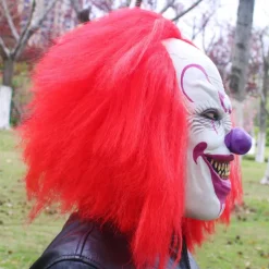 Clown Killer Clown Halloween Mask Full Head Carnival Mask Scary Costume Adults' Unisex Halloween Carnival Performance Party Easy Halloween Costumes Dress Up