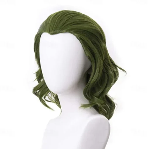 Clown Wig Green Wigs For Cosplay Wig Mens Boys Short Wavy Hair Wig For Party Halloween Wigs St.Patrick's Day Wigs